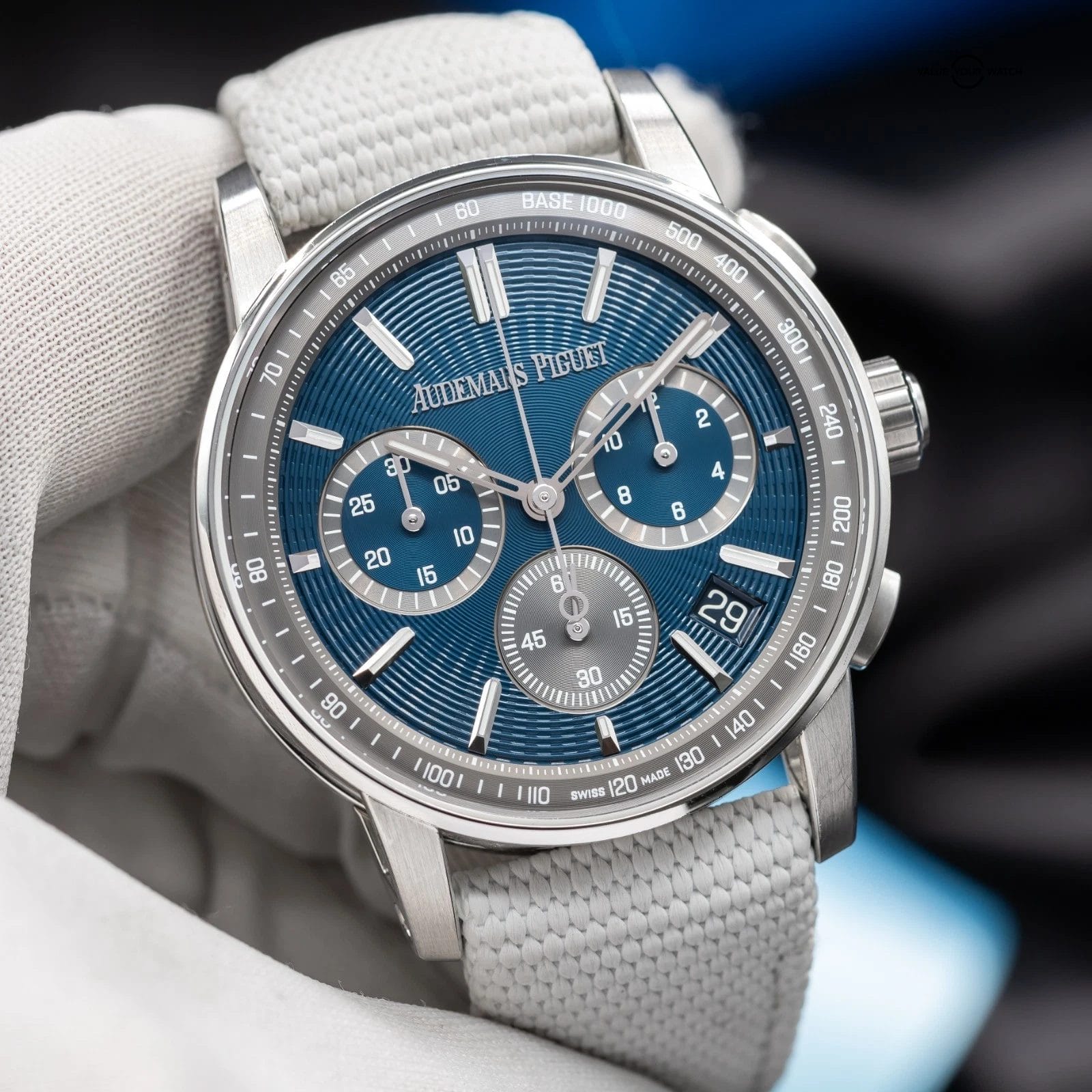 Audemars Piguet Code 11.59 Chronograph 41mm Blue Dial 26393ST NEW & UNWORN - Image 11