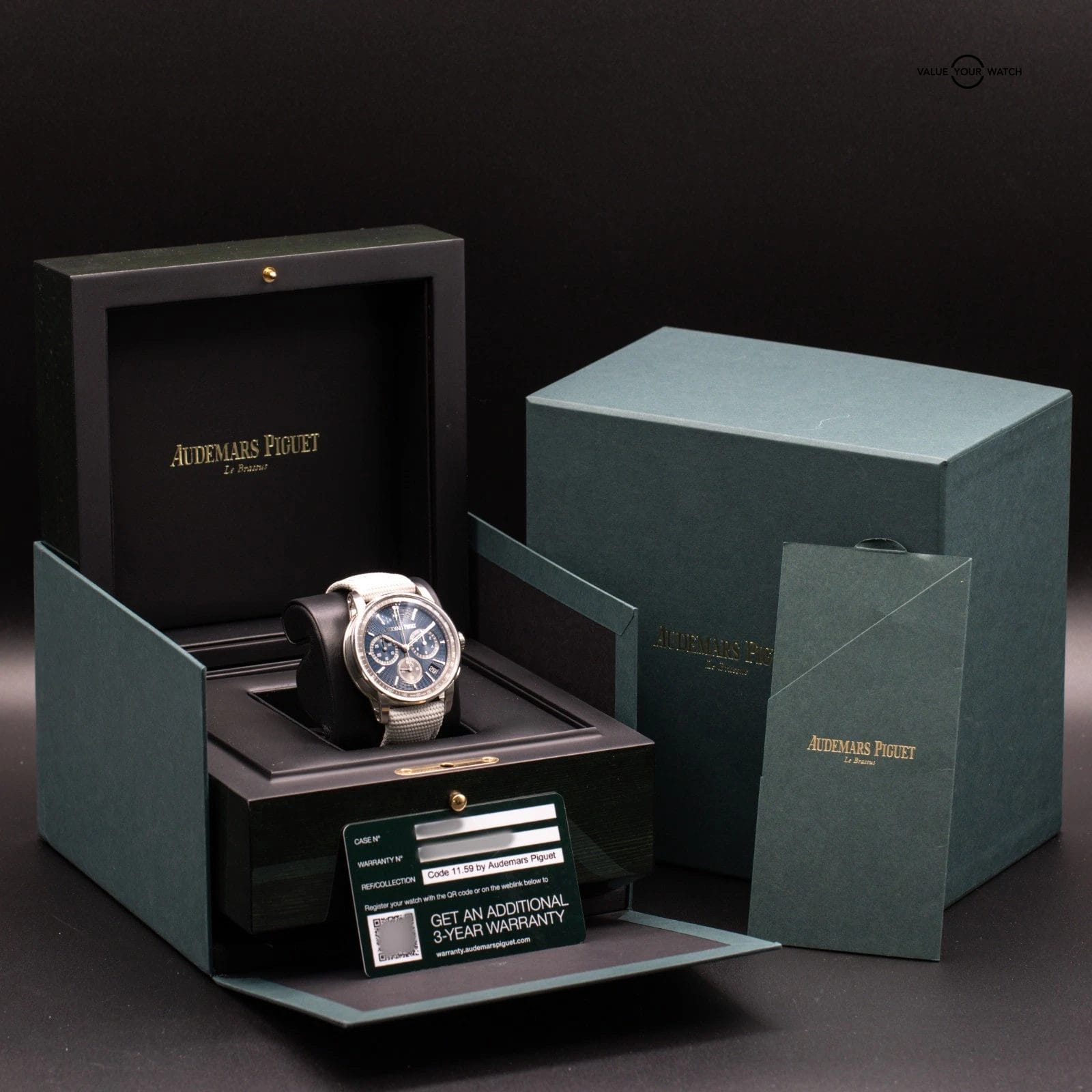 Audemars Piguet Code 11.59 Chronograph 41mm Blue Dial 26393ST NEW & UNWORN - Image 16