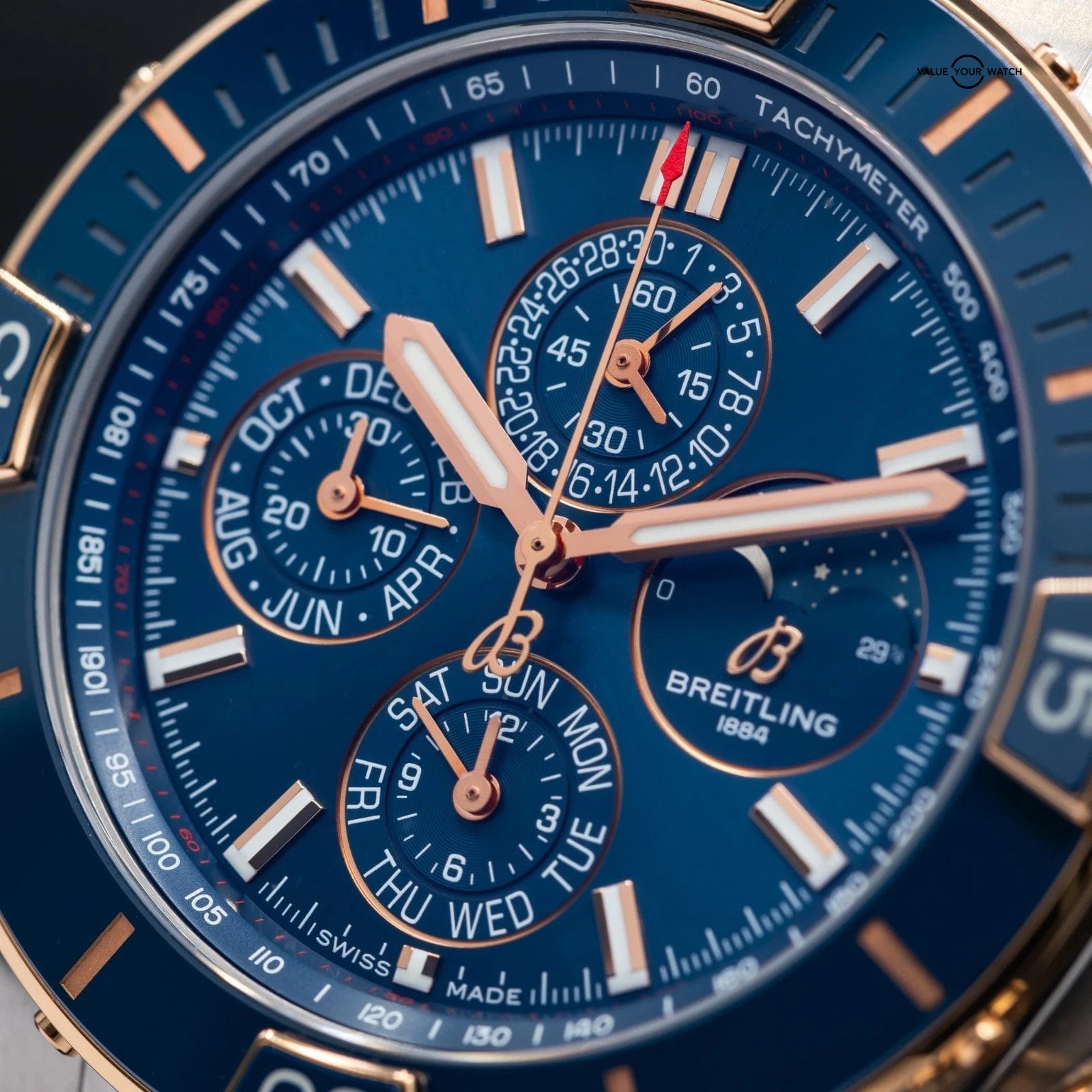 Breitling Super Chronomat 44 Rose Gold Four-Year Calendar U19320161C1U1 - Image 4