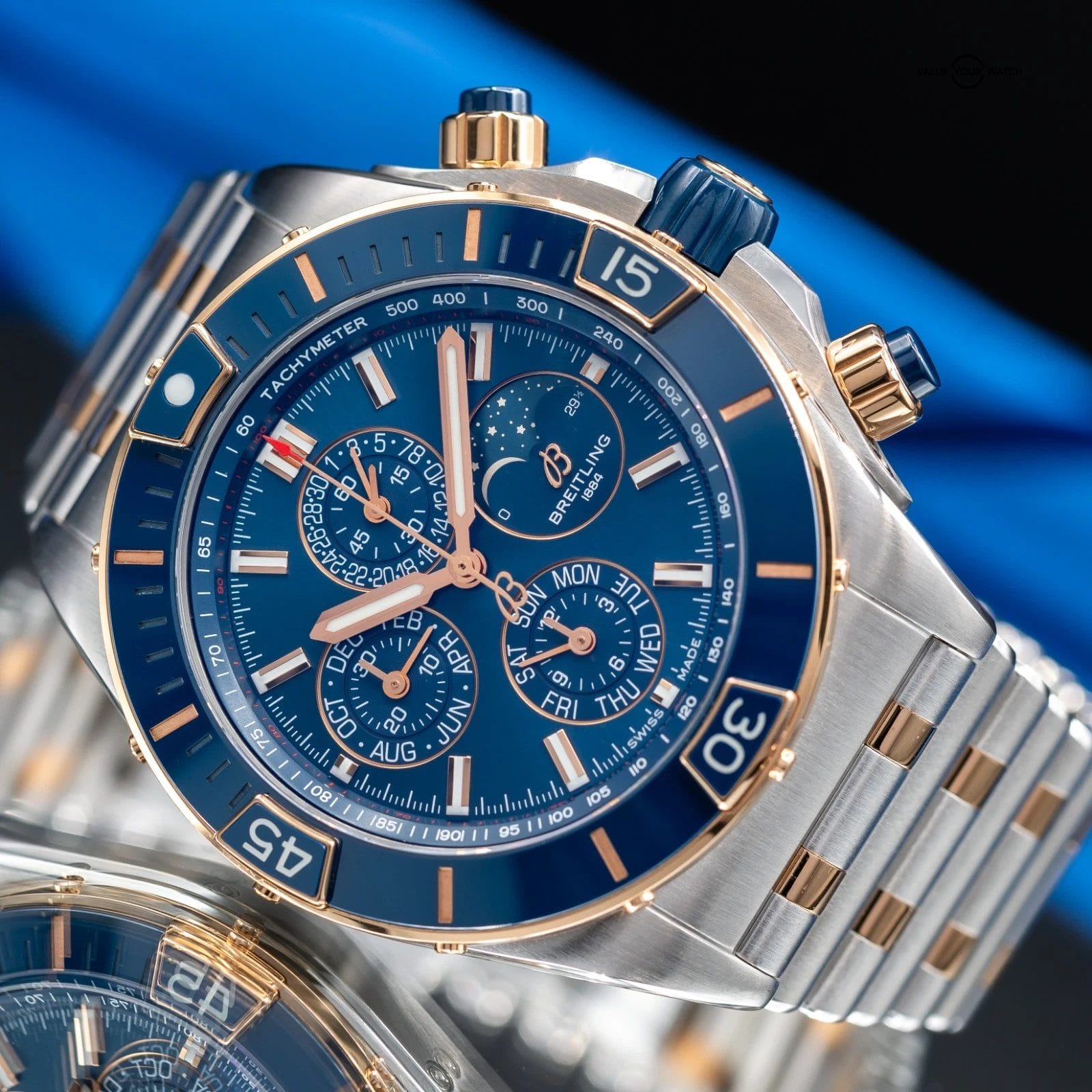 Breitling Super Chronomat 44 Rose Gold Four-Year Calendar U19320161C1U1 - Image 7