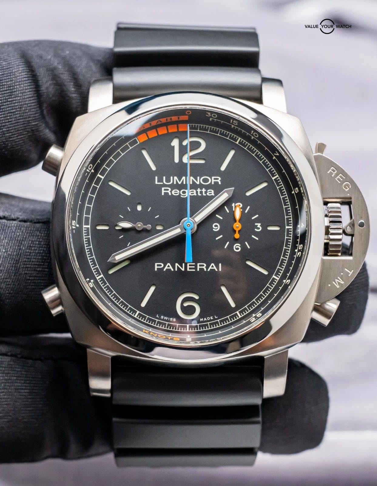 Panerai 526 Luminor Regatta Chrono Flyback Titanio Complete 47mm PAM00526 PAM526 - Image 4