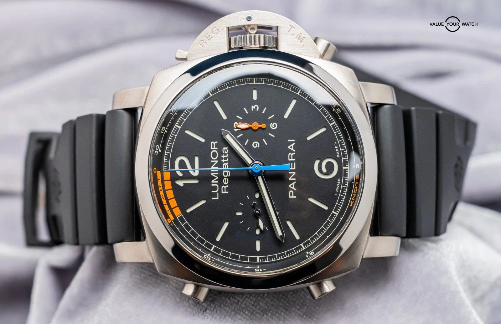 Panerai 526 Luminor Regatta Chrono Flyback Titanio Complete 47mm PAM00526 PAM526 - Image 5