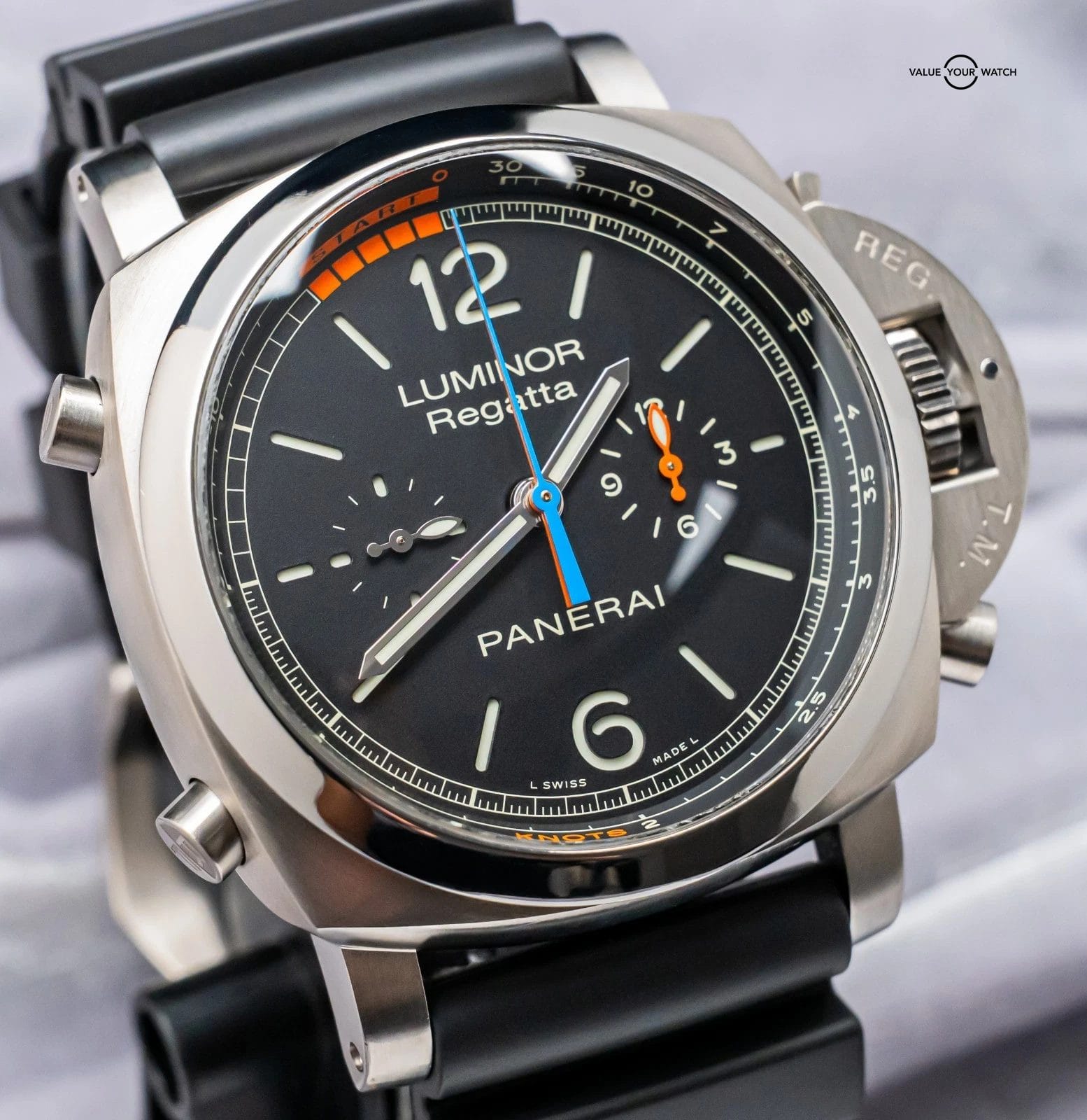 Panerai 526 Luminor Regatta Chrono Flyback Titanio Complete 47mm PAM00526 PAM526 - Image 8