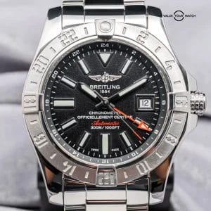 Breitling Avenger II GMT 43mm Bracelet Stainless Steel Date Aviation A32390