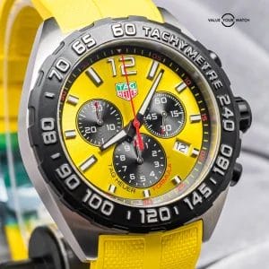 Tag Heuer Formula 1 Chronograph 43 mm Yellow Dial Complete 2023 CAZ101AM.FT8054