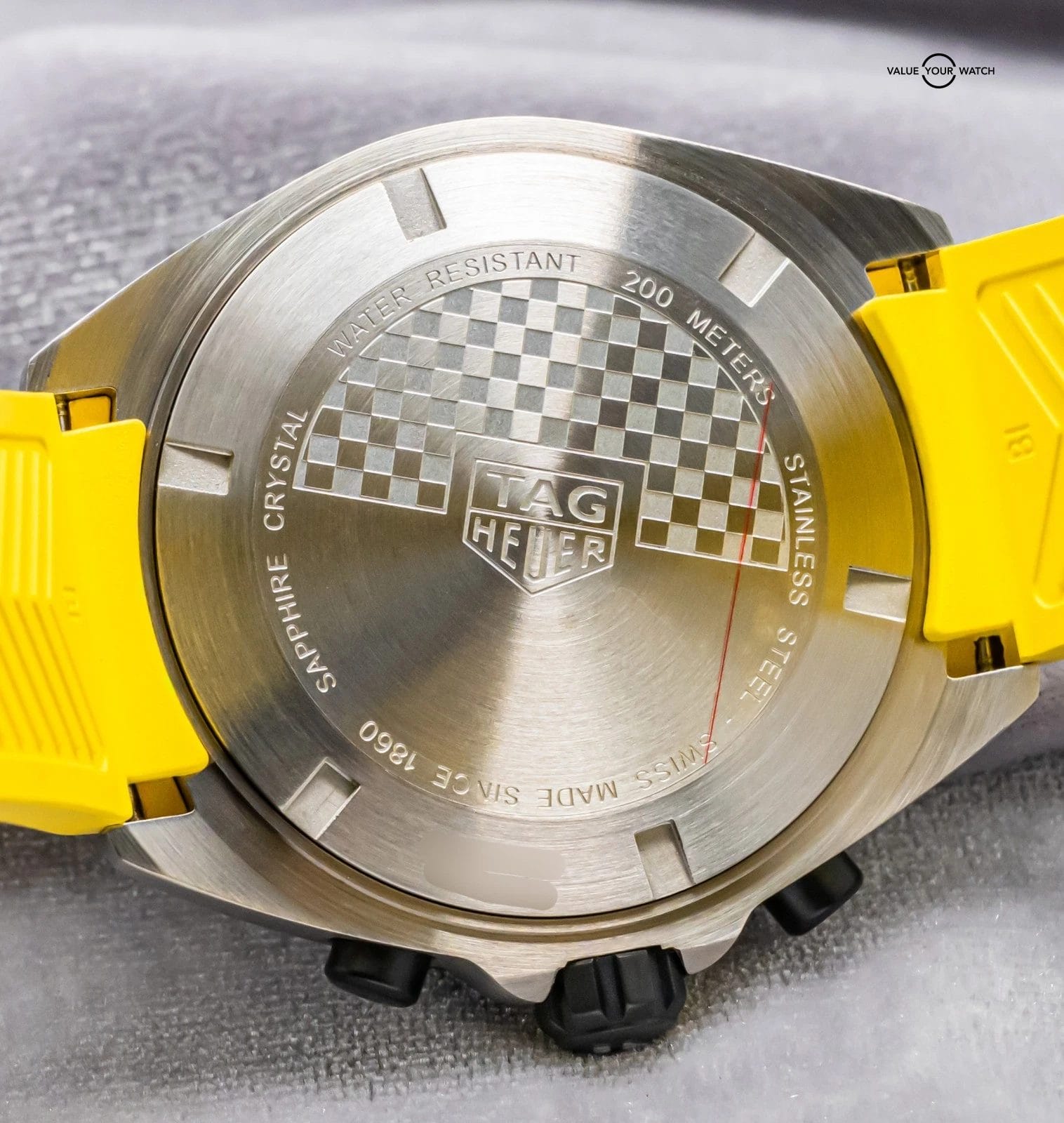 Tag Heuer Formula 1 Chronograph 43 mm Yellow Dial Complete 2023 CAZ101AM.FT8054 - Image 16