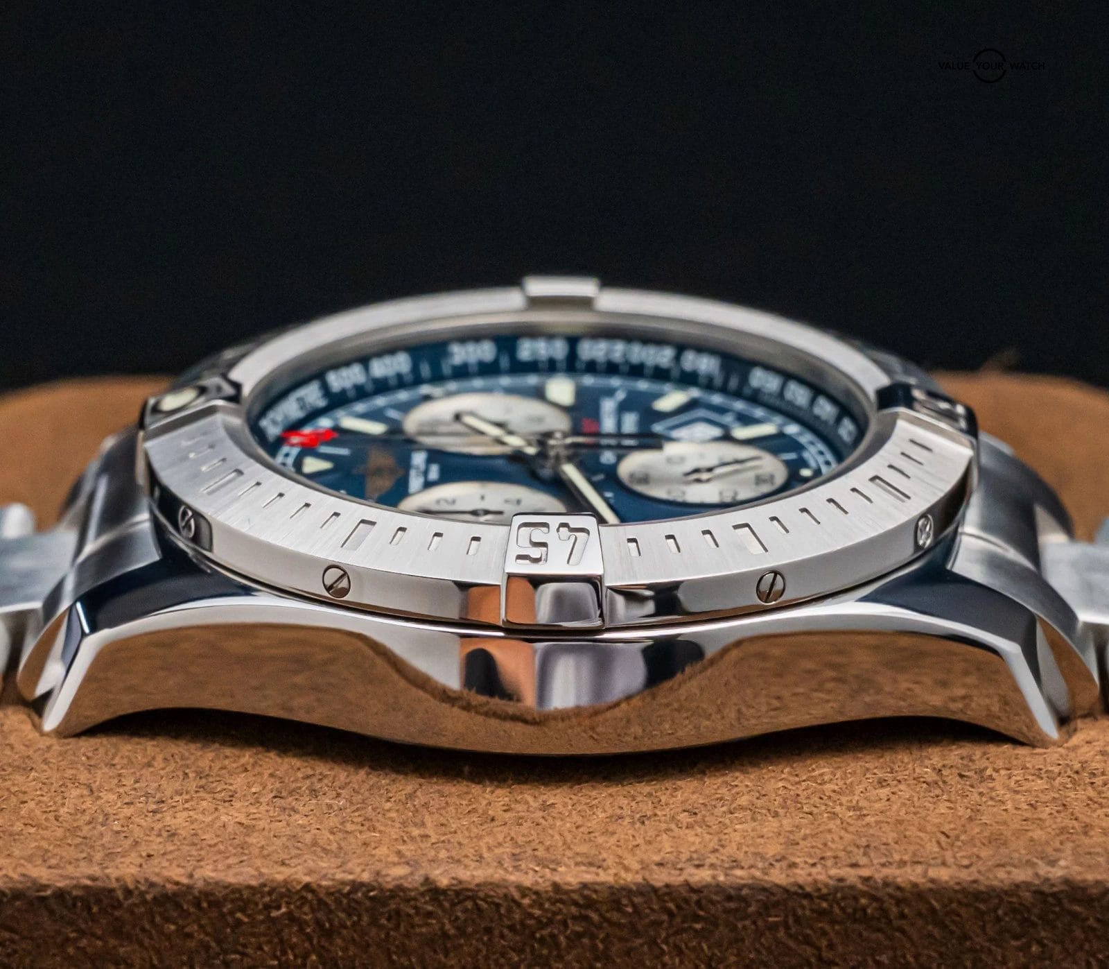 Breitling Colt Chronograph 44mm Mariner Blue Dial Complete Steel Quartz A73388 - Image 10