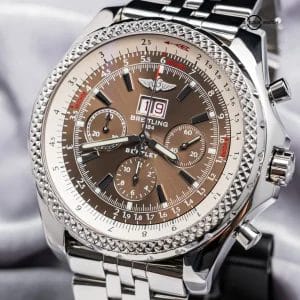 Breitling Bentley 6.75 Brown Dial $11K MSRP 49mm WARRANTY SERVICED Box A44362