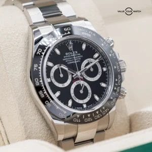 Rolex Cosmograph Daytona 40mm Oyster Bracelet, Black Bezel 2023 Full Set VIDEO!