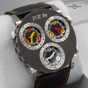 BRM 3 Movement Three Dial 3MVT-52 Titanium Case, 52mm B.R.M. Full set! Ref. 3MVT