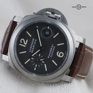 Panerai Luminor Marina PAM00240 Titanium 44mm Brown Dial, Full Set, Extra Straps
