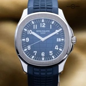 Patek Philippe Aquanaut White Gold Blue Dial 42.2mm – 5168G-001 Full Set