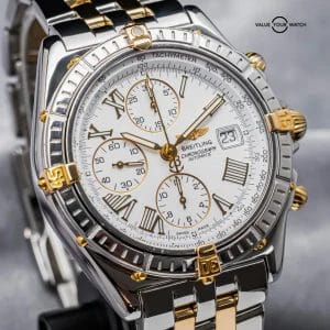 Breitling Crosswind 43 mm Yellow Gold Complete Set Windrider White Dial B13055