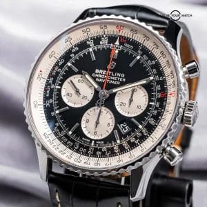 Breitling Navitimer B01 Chronograph 46mm Box Papers $10K MSRP Black Dial AB0127