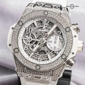 Hublot Big Bang Unico Titanium Pave Diamonds 42mm B&P 2019 441.NE.2010.RW.1704