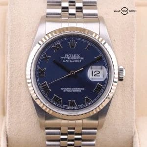 Rolex Datejust 36 Blue Roman | ref. 16234 | 2024 CPO Set