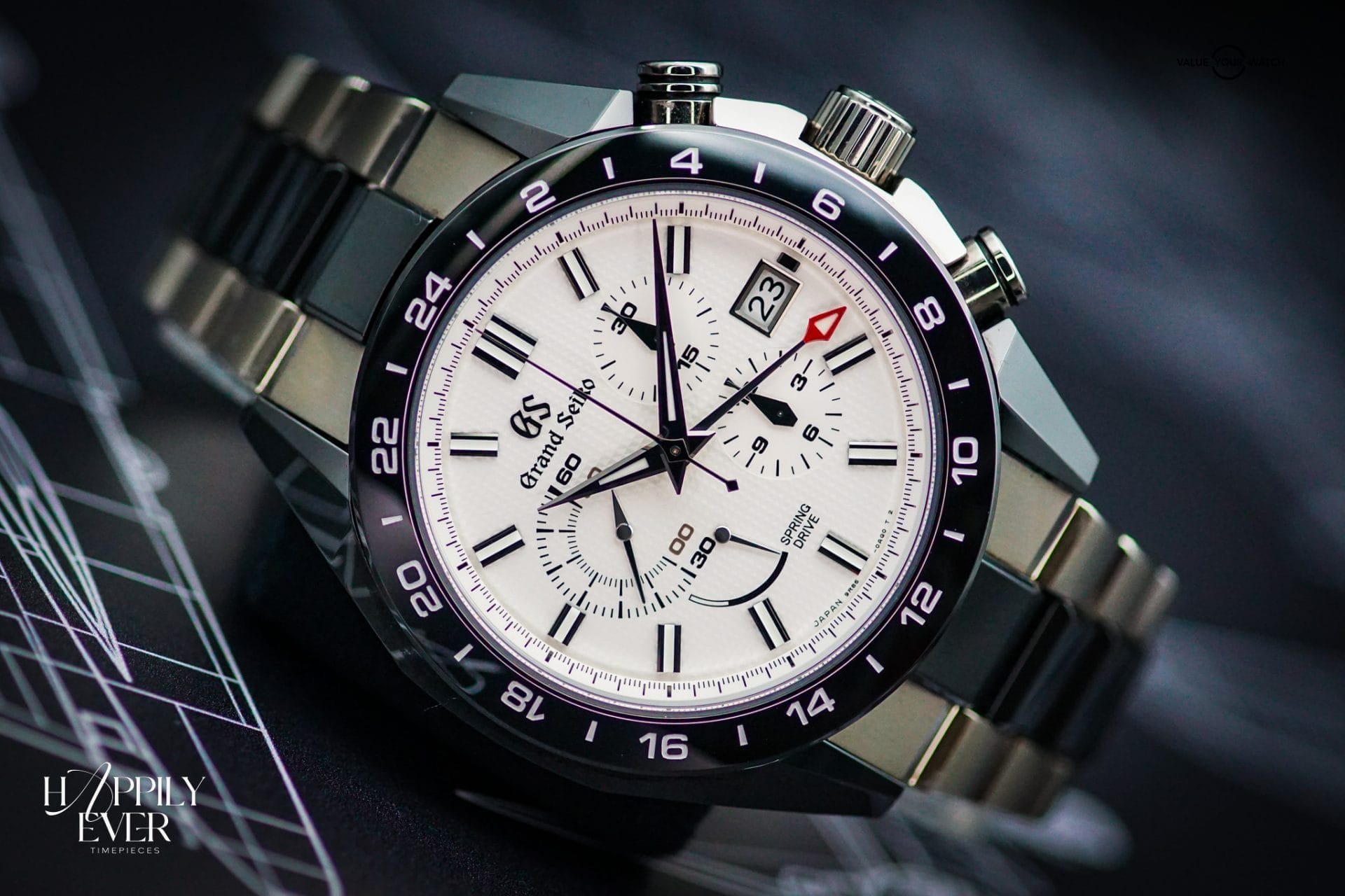 Grand Seiko “Spring Drive Chronograph Sport” | Ref. SBGC221 | Spring Drive Chronograph | White Dial | 46mm | Titanium | 2020 | Full Set |