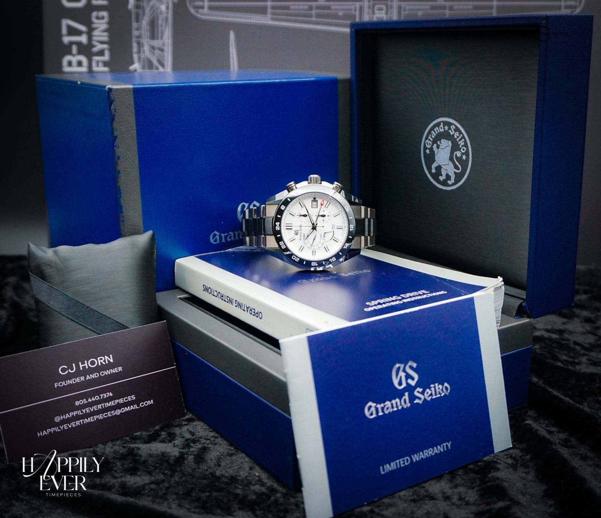 Grand Seiko “Spring Drive Chronograph Sport” | Ref. SBGC221 | Spring Drive Chronograph | White Dial | 46mm | Titanium | 2020 | Full Set | - Image 5