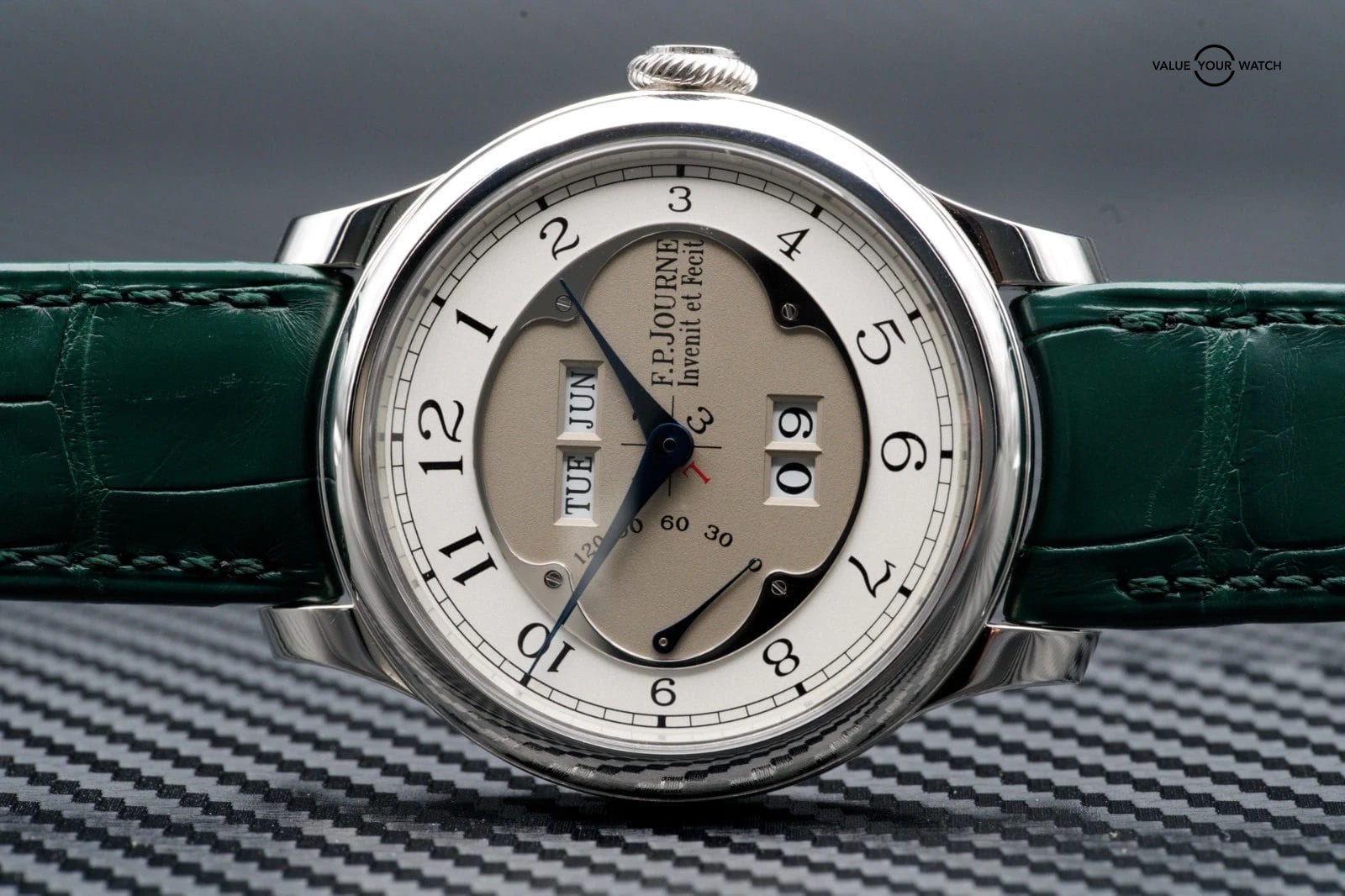 2019 FP Journe Quantième Perpétuel Dial “Sliver Chapter Ring” 42mm Platinum - Image 5