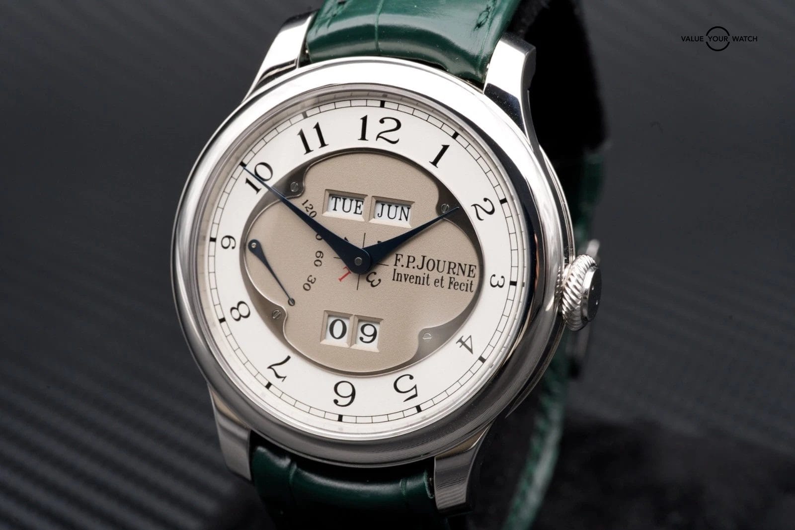 2019 FP Journe Quantième Perpétuel Dial “Sliver Chapter Ring” 42mm Platinum - Image 7