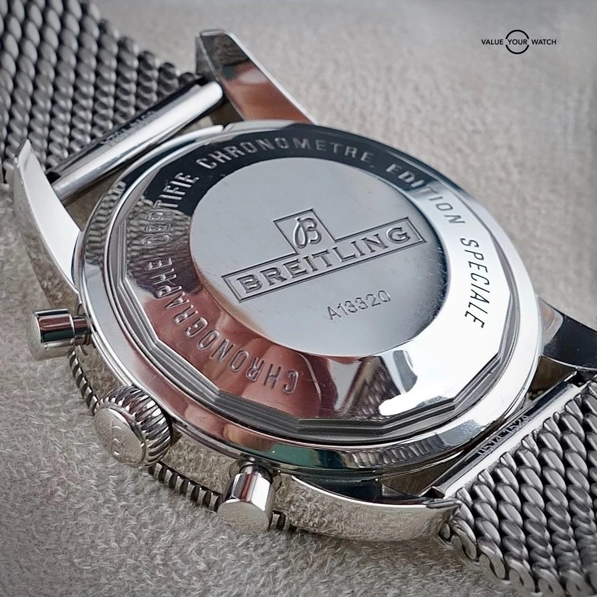 Breitling Superocean Heritage A13320 Chrono Cream/Silver Dial Bracelet -FULL SET - Image 11