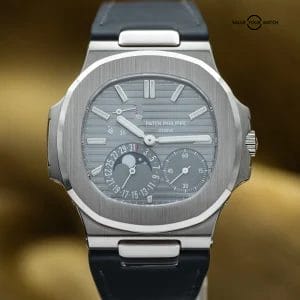 Patek Philippe Nautilus Moon Phase White Gold 40mm 5712G – Box & Papers