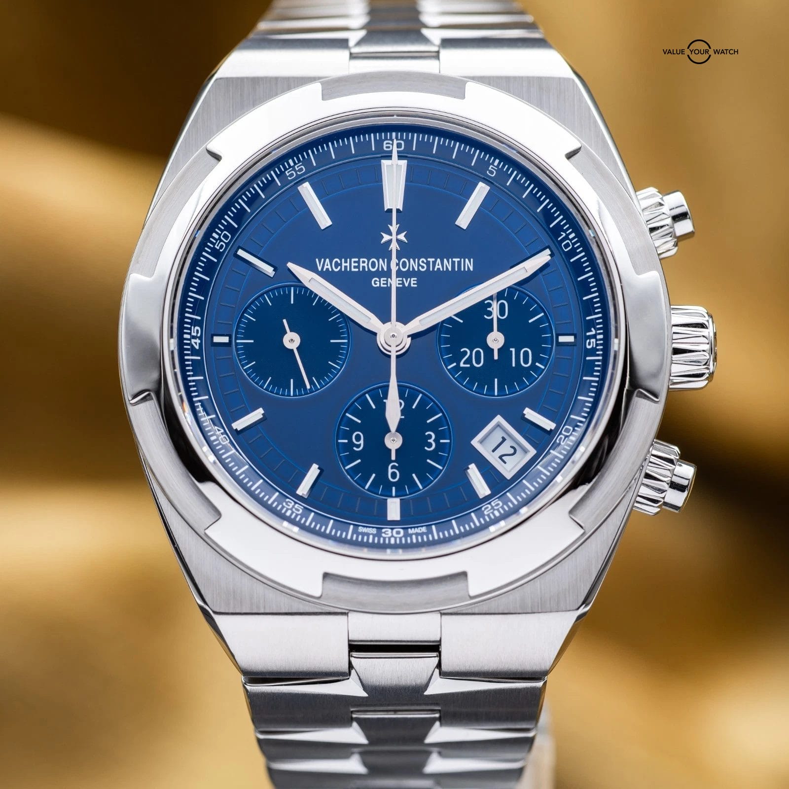 Vacheron Constantin Overseas Chronograph 5500V Blue Dial 42mm Full Set w/Straps