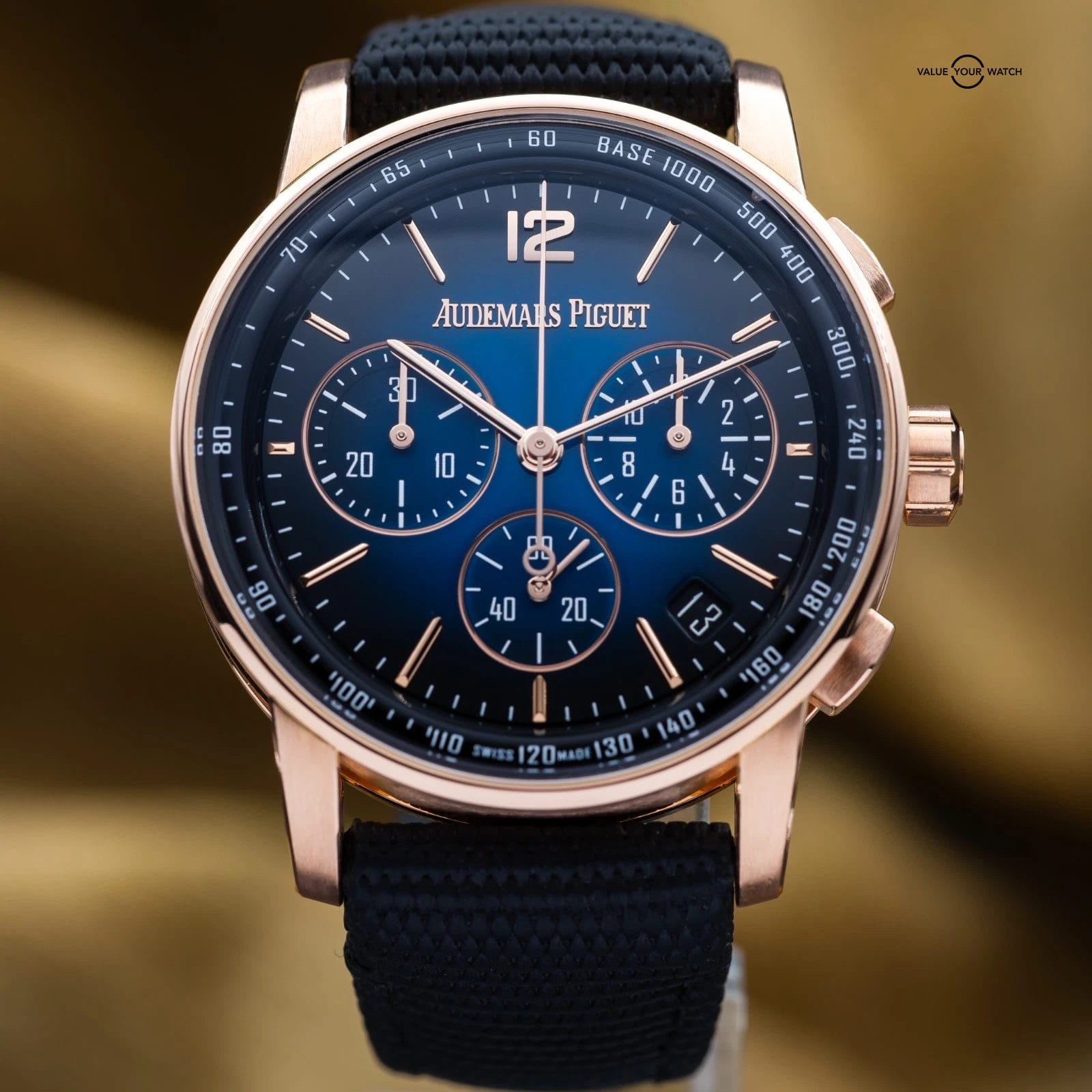 Audemars Piguet Code 11.59 Chrono 41mm Rose Gold Smoked Blue - 26393OR Full Set - Image 3