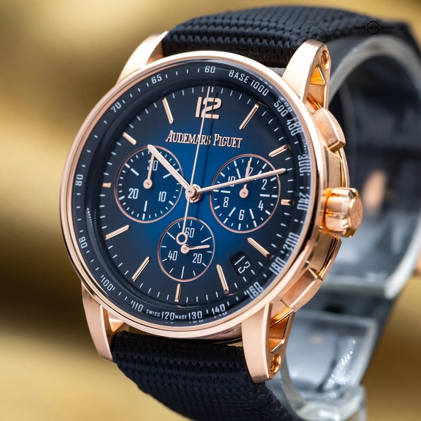 Audemars Piguet Code 11.59 Chrono 41mm Rose Gold Smoked Blue - 26393OR Full Set - Image 5