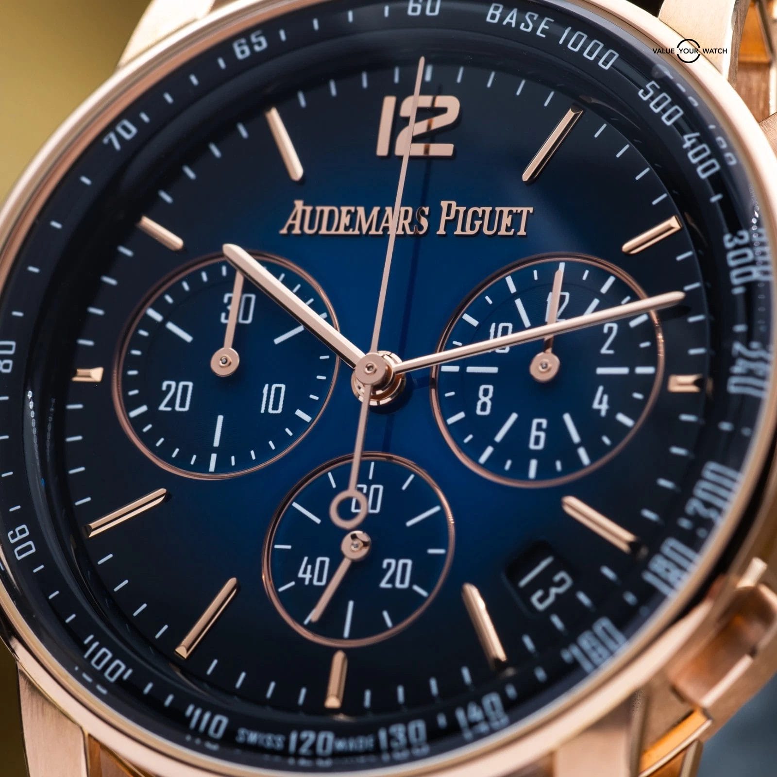 Audemars Piguet Code 11.59 Chrono 41mm Rose Gold Smoked Blue - 26393OR Full Set - Image 8