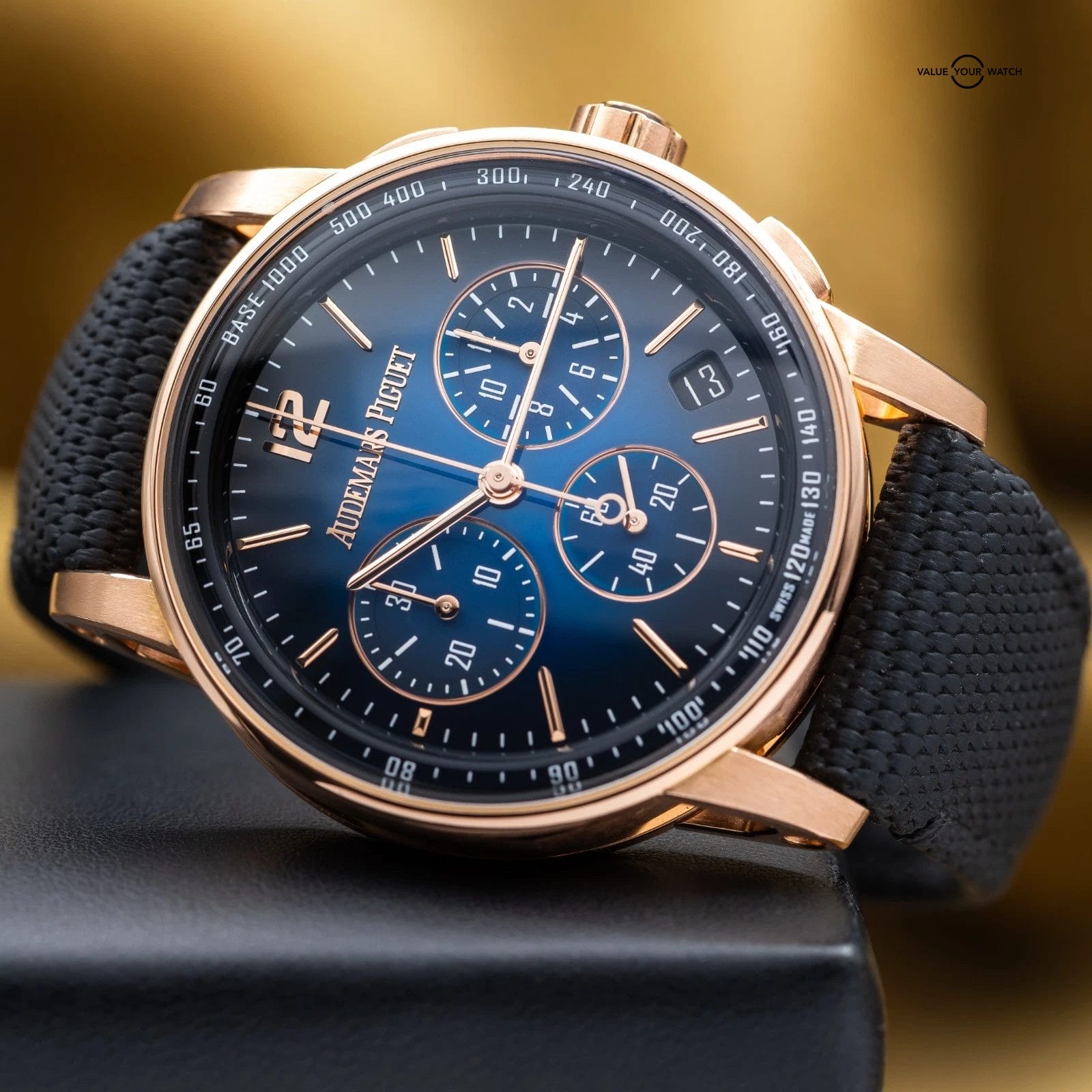 Audemars Piguet Code 11.59 Chrono 41mm Rose Gold Smoked Blue - 26393OR Full Set - Image 18