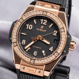 Hublot Big Bang One Click King Gold Diamonds 39mm RARE 465.OX.1180.RX.1204