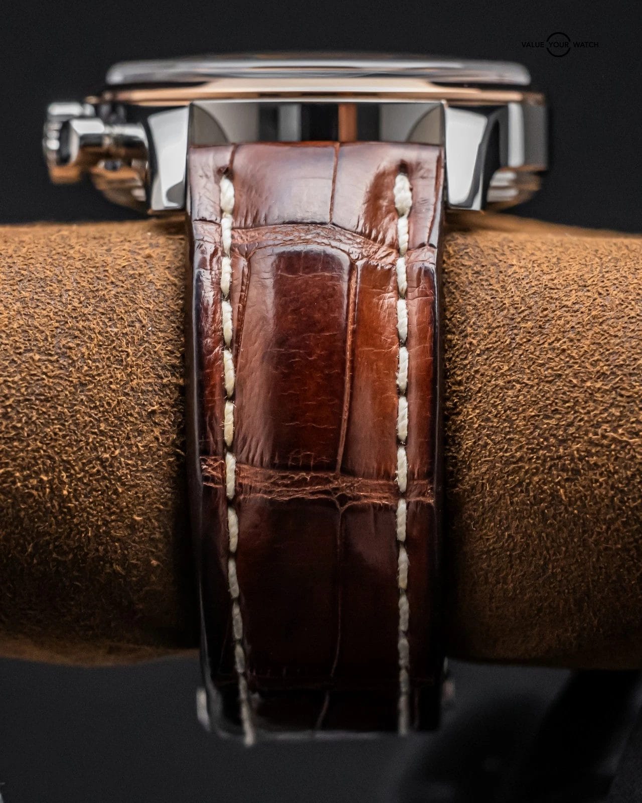 Breitling Transocean Chronograph 43mm Rose Gold Complete Set Bronze Dial UB0152 - Image 16