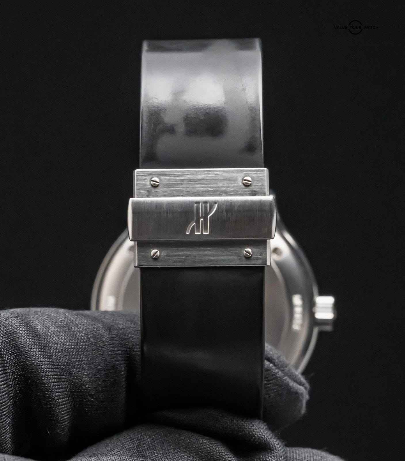 Hublot Elegant MDM Geneve 37mm White Dial Black Rubber Steel Automatic 1710.1 - Image 15