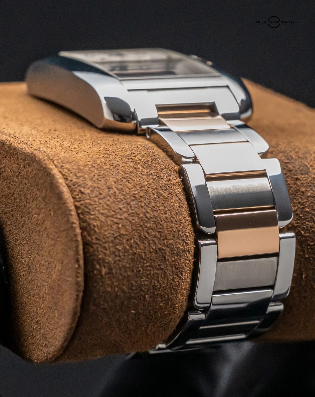 Cartier Tank Anglaise Large Model $14K MSRP Rose Gold Diamond Dial Auto WT100034 - Image 12