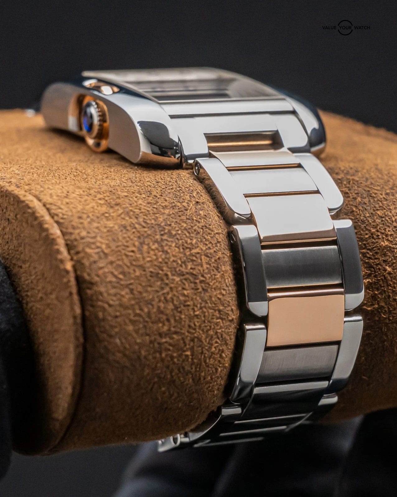 Cartier Tank Anglaise Large Model $14K MSRP Rose Gold Diamond Dial Auto WT100034 - Image 13