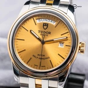Tudor Glamour Day & Date 39mm Yellow Gold & Steel Champagne Dial Automatic 56003