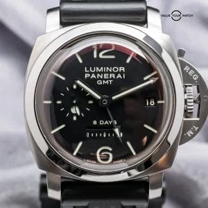 Panerai 233 Luminor 8 Days GMT $12K MSRP Black Dial PAM00233 PAM233 PAM 00233