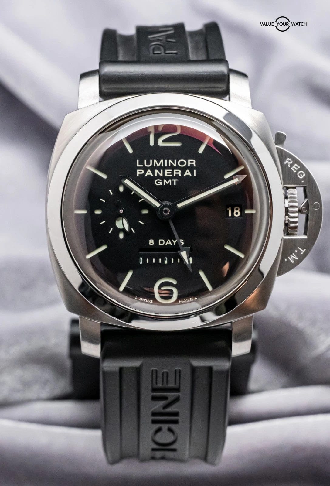 Panerai 233 Luminor 8 Days GMT $12K MSRP Black Dial PAM00233 PAM233 PAM 00233 - Image 3