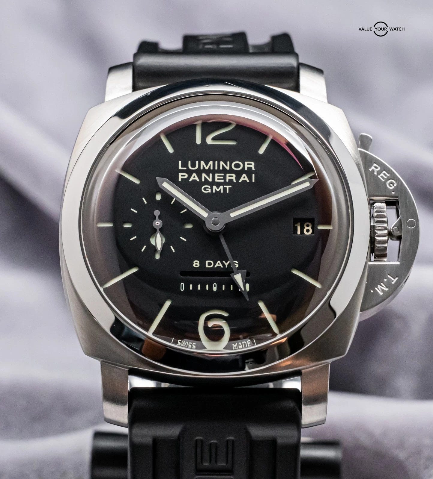 Panerai 233 Luminor 8 Days GMT $12K MSRP Black Dial PAM00233 PAM233 PAM 00233 - Image 14