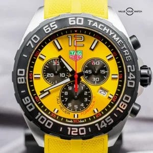 Tag Heuer Formula 1 Chronograph 43mm Yellow Dial Complete 2023 CAZ101AM.FT8054