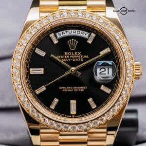 Rolex Day-Date 40mm Diamond Bezel Baguette Dial 2024 Complete Gem-Set 228348RBR