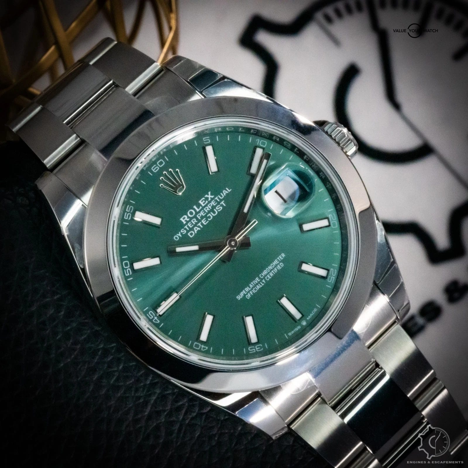 Rolex Datejust 41 Green Dial - Full Set - 126300 - Image 4