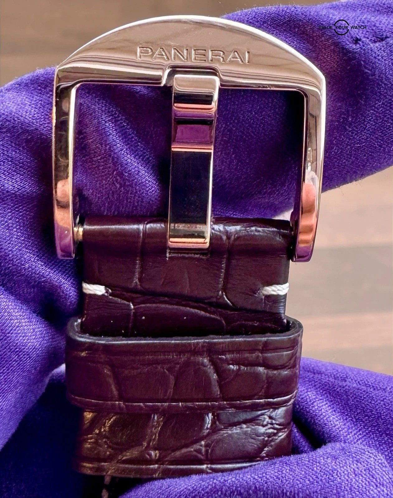 Panerai Radiomir 1940 Rose Gold Brown Dial 42mm PAM 513 New OEM Strap w/ Papers - Image 12