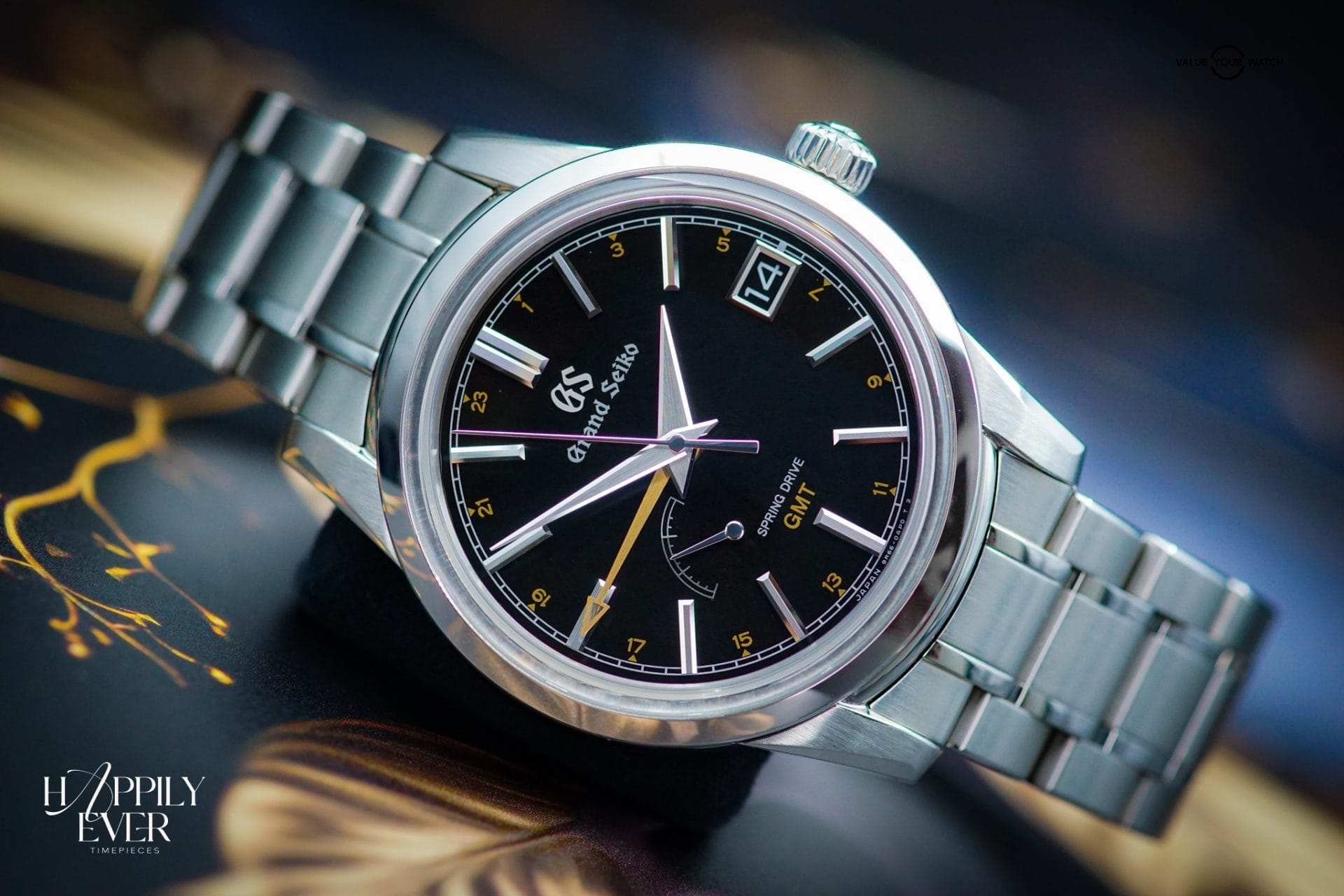 Grand Seiko “Kanro” | Ref. SBGE271 | Spring Drive GMT Seasons Collection | Black Dial | 40mm | Stainless Steel | 2022 | Full Set |