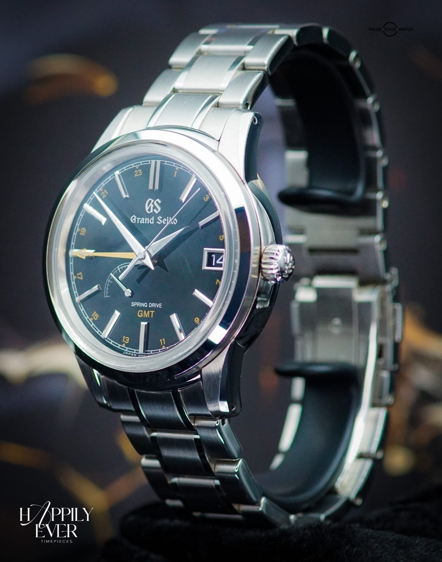 Grand Seiko “Kanro” | Ref. SBGE271 | Spring Drive GMT Seasons Collection | Black Dial | 40mm | Stainless Steel | 2022 | Full Set | - Image 11