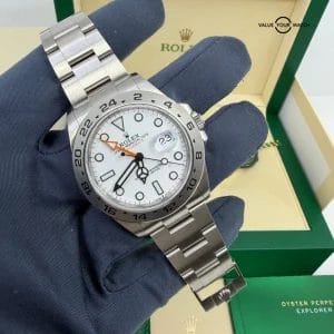 Rolex Explorer II 42mm Stainless Steel White Dial & Steel Bezel 226570 Box