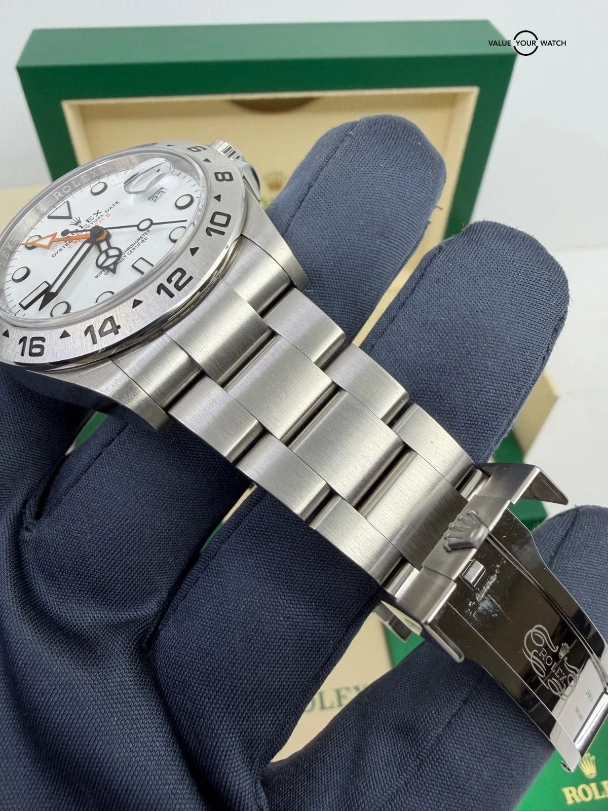 Rolex Explorer II 42mm Stainless Steel White Dial & Steel Bezel 226570 Box - Image 3