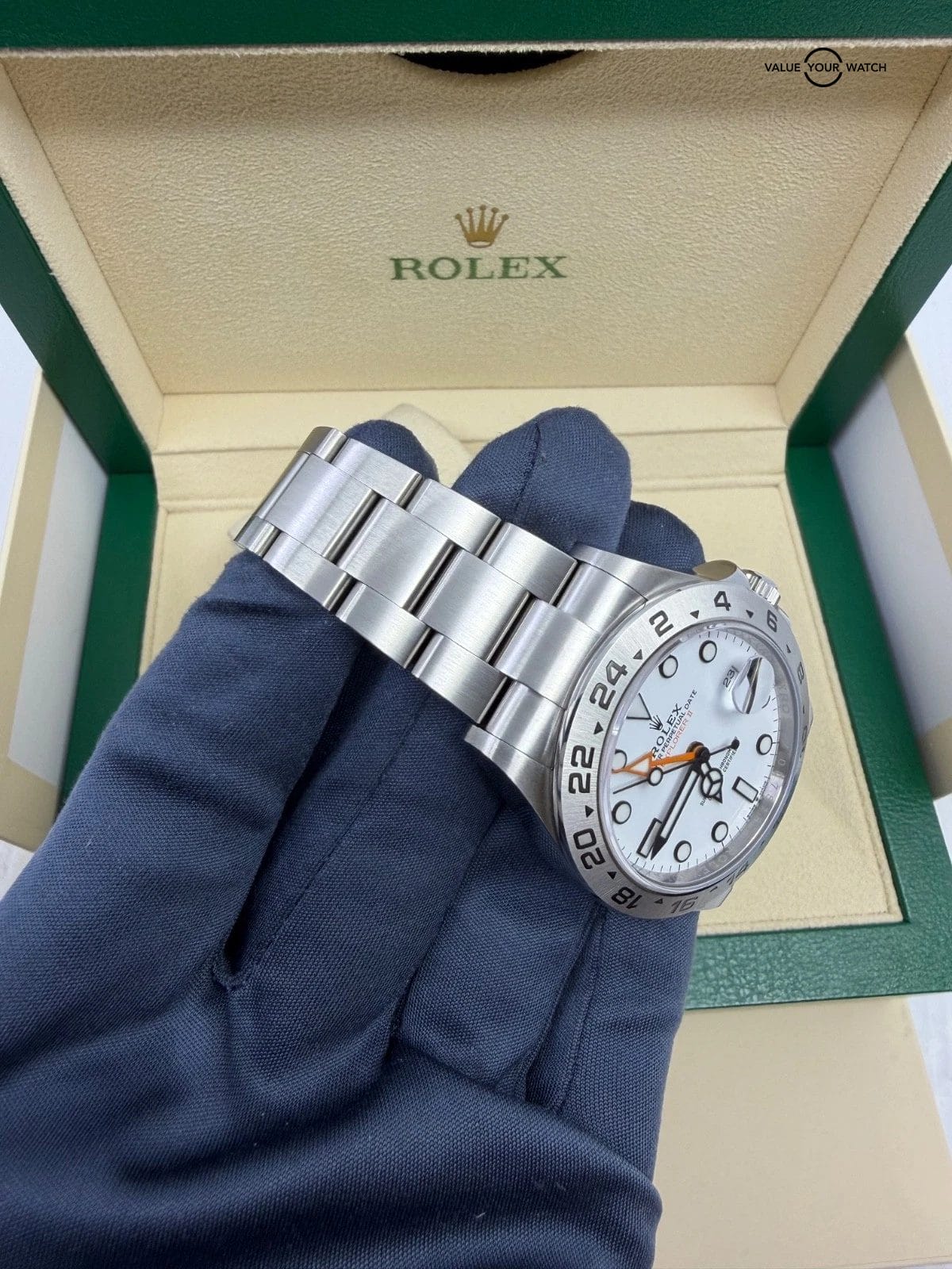 Rolex Explorer II 42mm Stainless Steel White Dial & Steel Bezel 226570 Box - Image 9