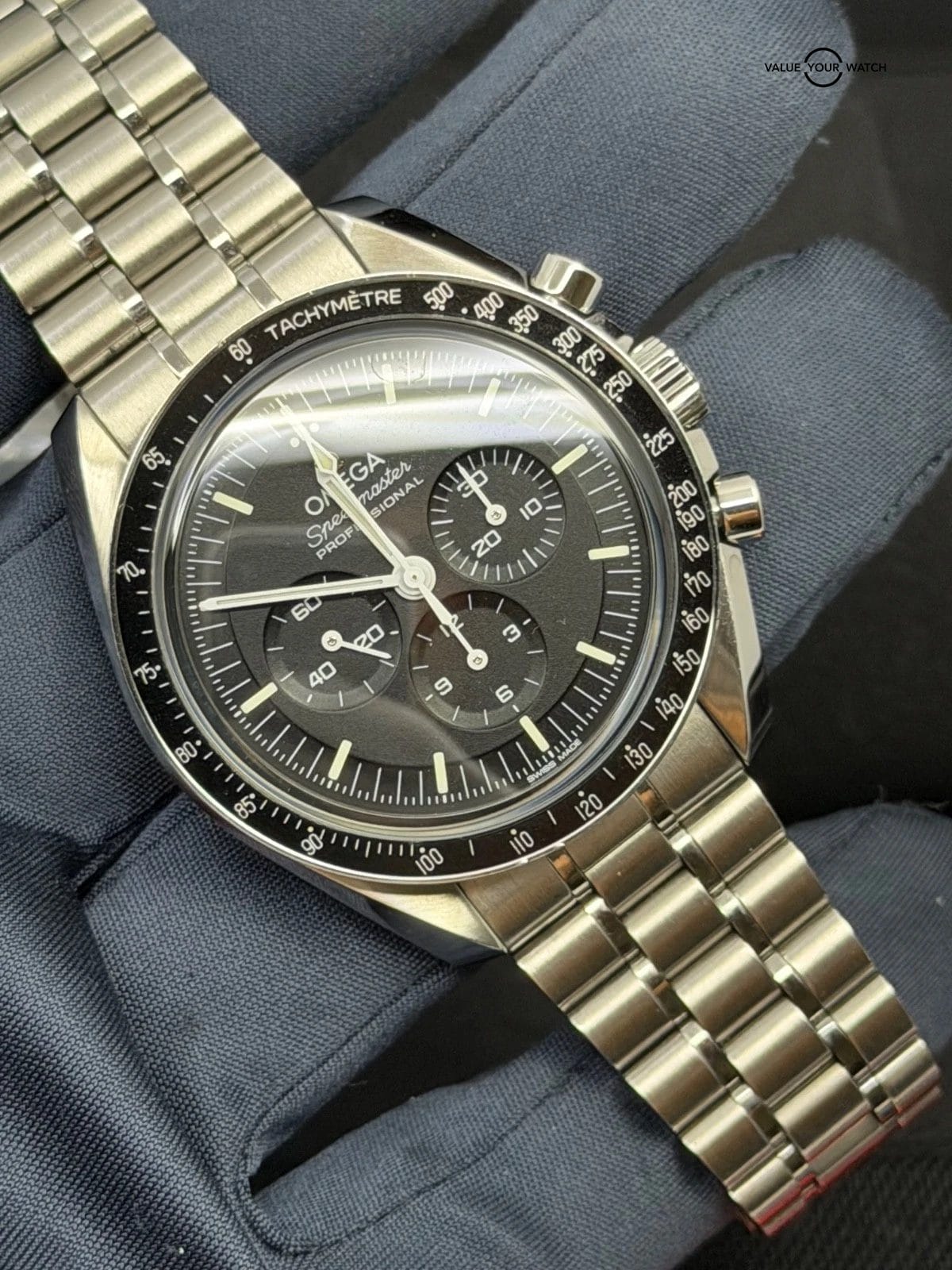 BRACELET + DEPLOYANT CLASP Strap OMEGA Speedmaster Moonwatch Sapphire Sandwich - Image 3